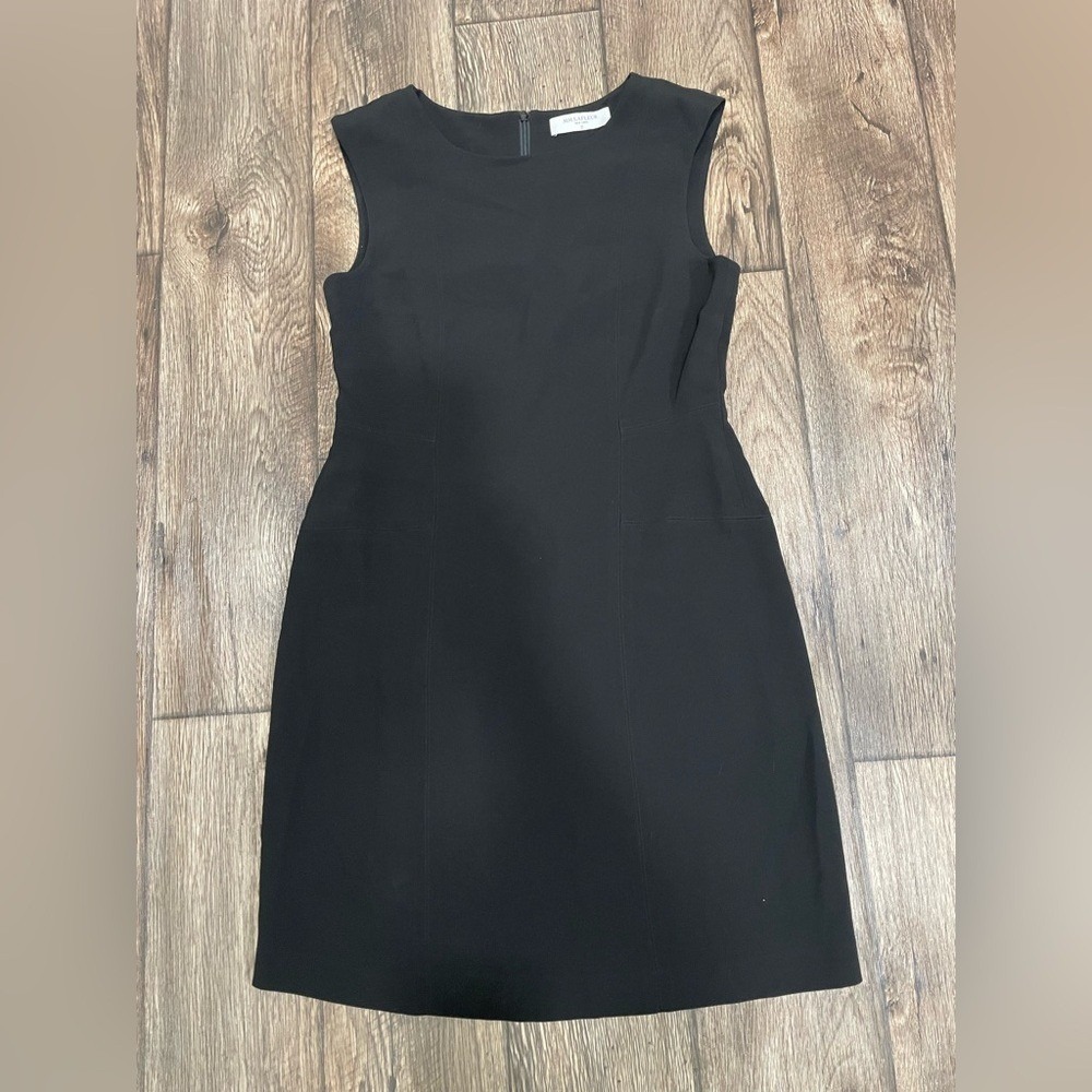 MM Lafleur The Giovanna Dress - Twill Ponte Black Sz 10
